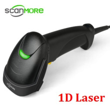 Black Interface RS232 Handhold 1D Laser USB Barcode Scanner